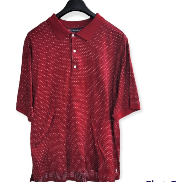 Bobby Jones Other - Bobby Jones Players Collection Golf Polo Burgundy Cotton Shirt XL.Logo